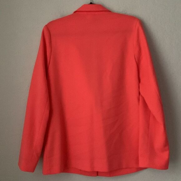 Divided by H&M Women's Coral Lightweight Blazer Button Pockets Size 12 - Picture 2 of 7